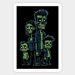 Zombie Family - 4 Sticker